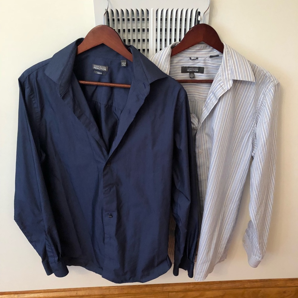 Two Men’s Dress Shirts, 16” (Large)